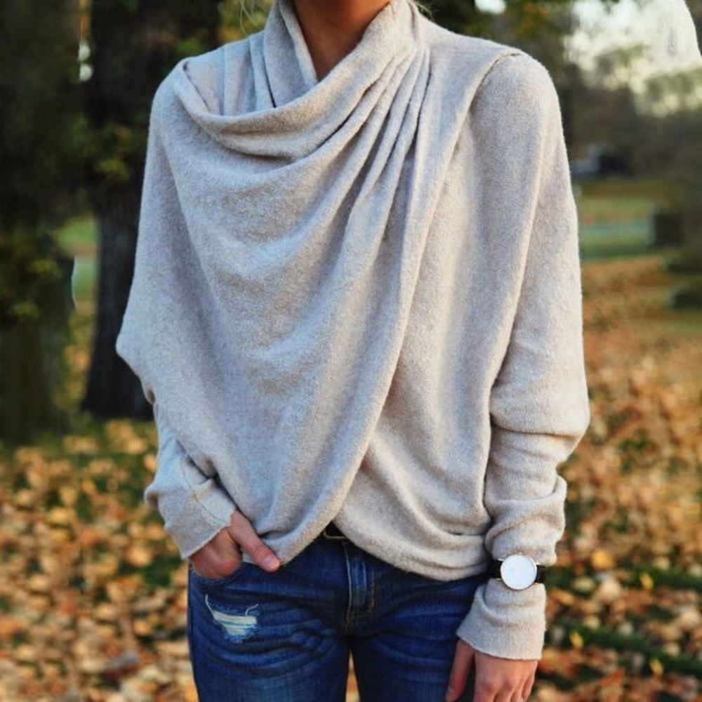 Wrap sweater